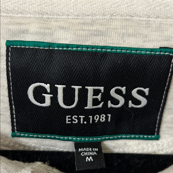 GUESS Women's Light Gray Cropped Hooded Long Sleeve Sweatsuit - Picture 3 of 5